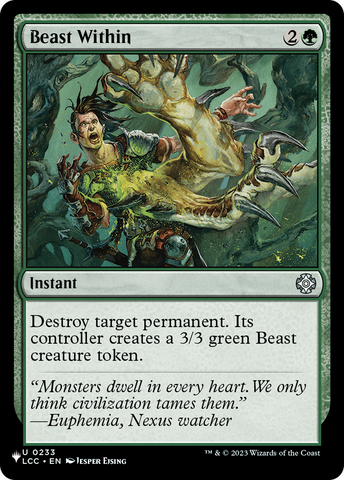 Beast Within (LCC) [The List]