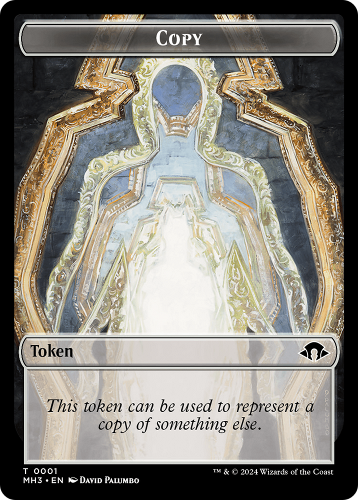 Shapeshifter (0004) (Ripple Foil) // Copy Double-Sided Token [Modern Horizons 3 Commander Tokens]