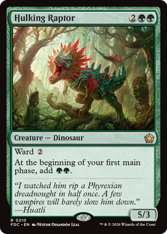 Hulking Raptor [Foundations Commander]