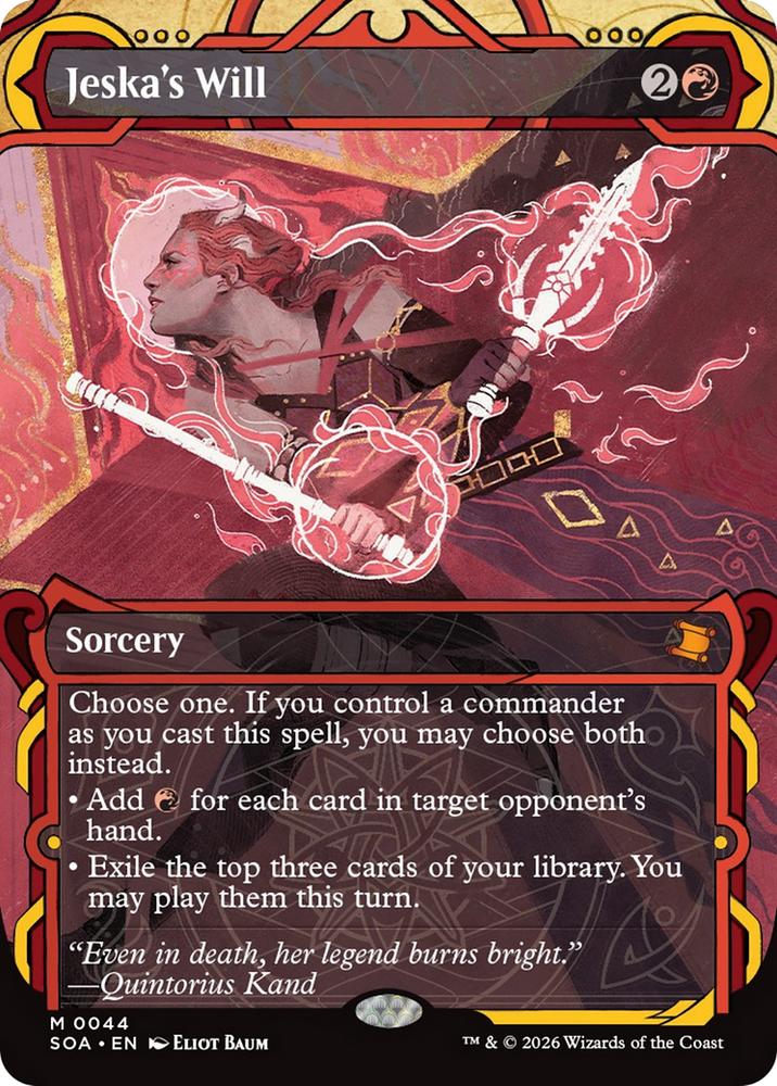 Jeska's Will (JP Alternate Art) [Secrets of Strixhaven: Mystical Archive]
