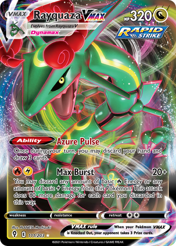 Rayquaza VMAX (111/203) (Jumbo Card) [Sword & Shield: Evolving Skies]