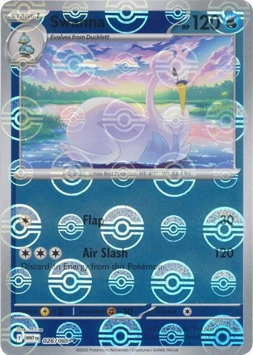 Swanna (026/086) (Poke Ball Pattern) [Scarlet & Violet: White Flare]