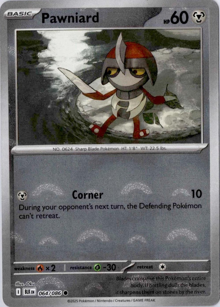 Pawniard (064/086) (Poke Ball Pattern) [Scarlet & Violet: Black Bolt]