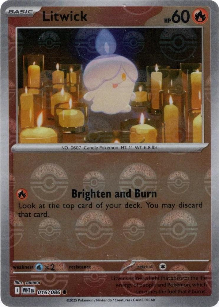 Litwick (016/086) (Poke Ball Pattern) [Scarlet & Violet: White Flare]