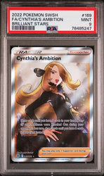 PSA 9 - Cynthia 169/172 Brilliant Stars Full Art 78485247 - Front