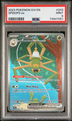 PSA 9 - Spidops Ex 243/198 Scarlet & Violet: Base Set Special Illustration Rare 74847051 - Front