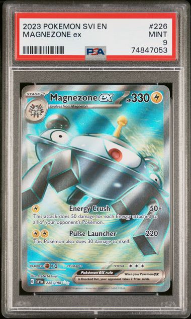 PSA 9 - Magnezone Ex 226/198 Scarlet & Violet: Base Set Ultra Rare 74847053 - Front