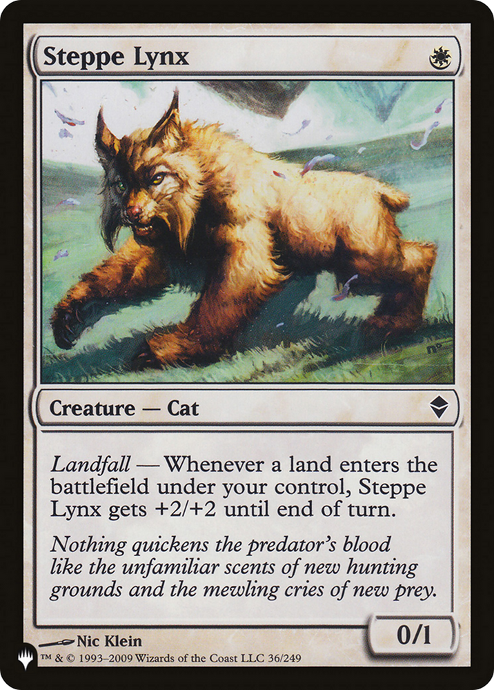 Steppe Lynx [The List Reprints]