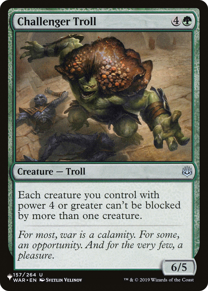 Challenger Troll [The List Reprints]