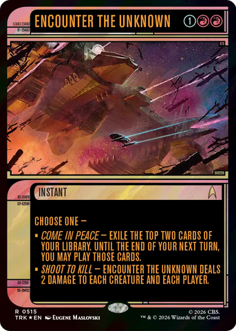 Encounter the Unknown (Showcase) (Surge Foil) [Star Trek]