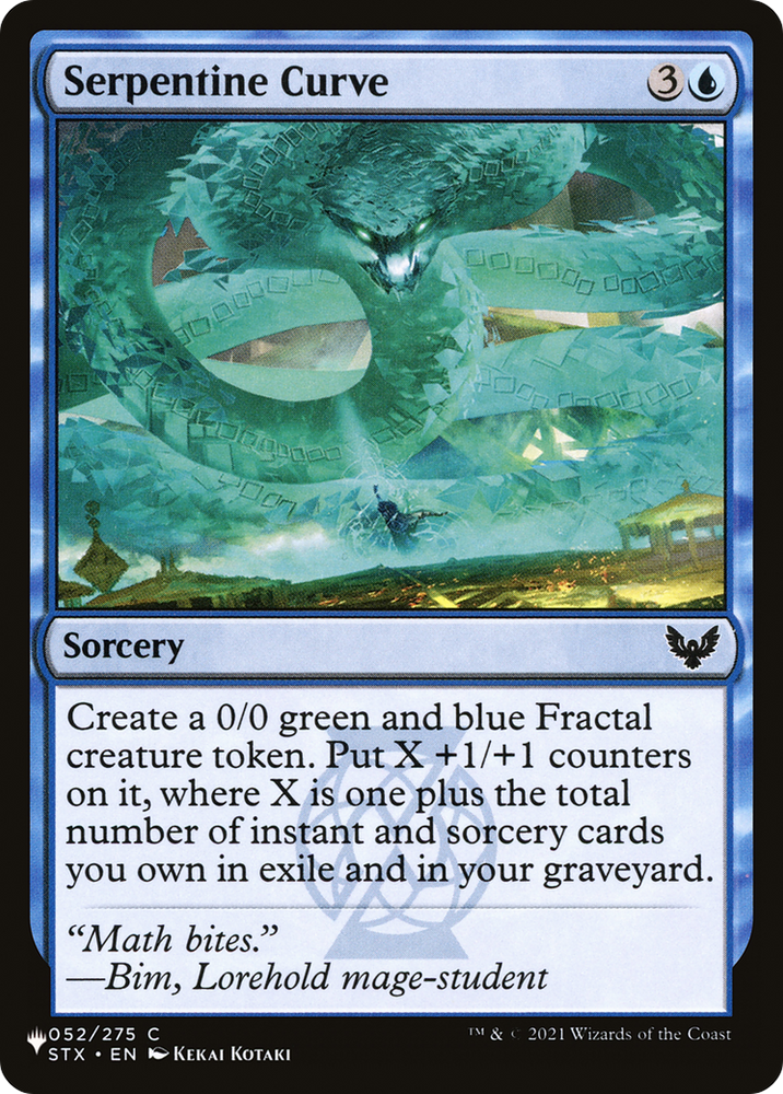 Serpentine Curve [The List Reprints]