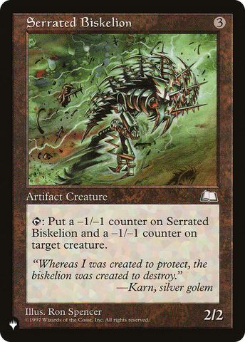 Serrated Biskelion [The List Reprints]