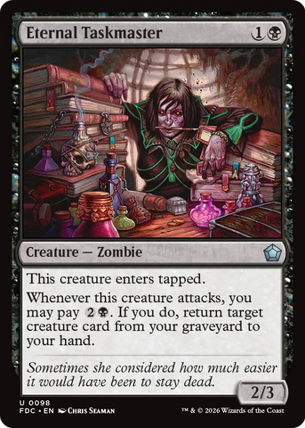 Eternal Taskmaster [Foundations Commander]