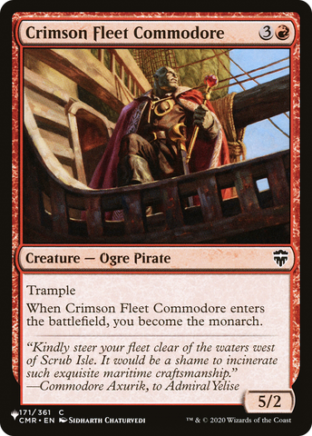 Crimson Fleet Commodore [The List Reprints]