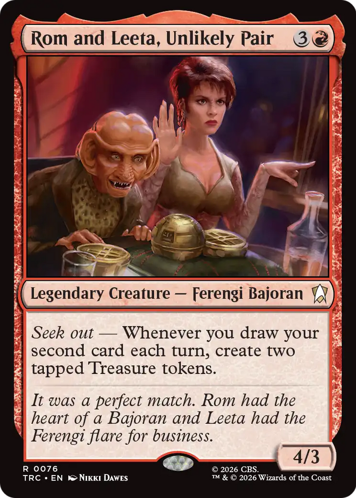 Rom and Leeta, Unlikely Pair [Star Trek Commander]