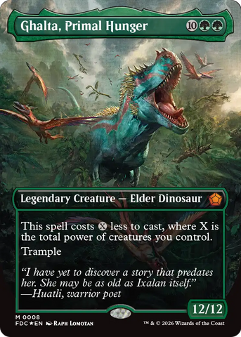 Ghalta, Primal Hunger (Borderless) [Foundations Commander]