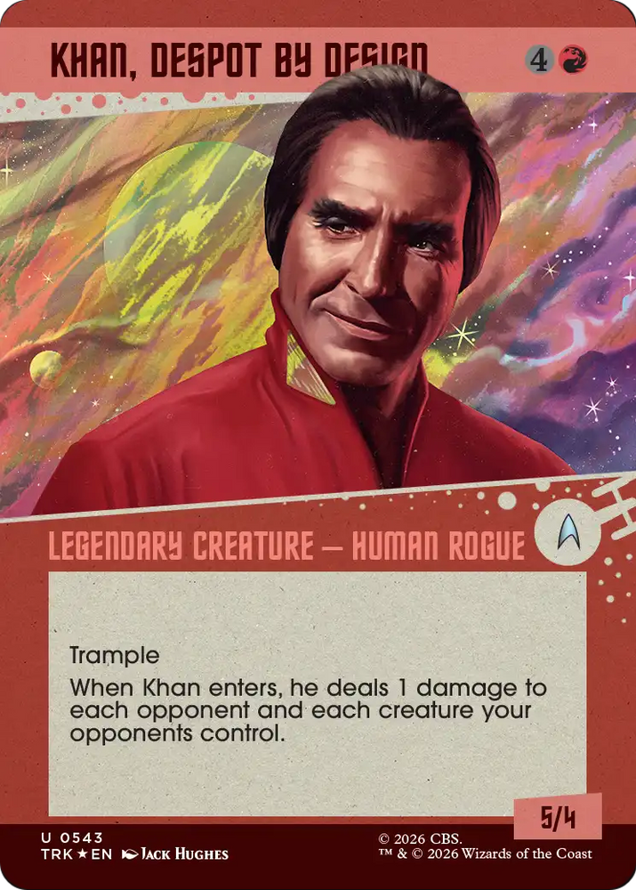 Khan, Despot by Design (Showcase) (Surge Foil) [Star Trek]