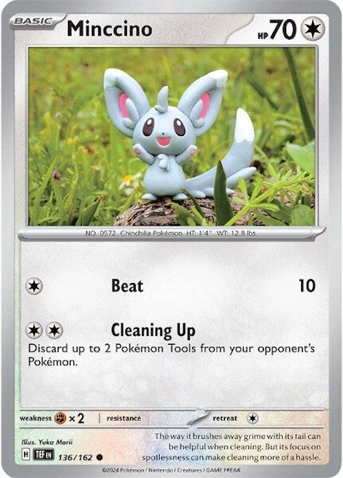 Minccino (136/162) [Scarlet & Violet: Temporal Forces]