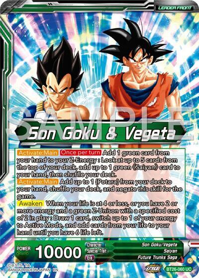 Son Goku & Vegeta // Vegito, Prodigious Fusion (Alternate Art) (BT26-060) [Ultimate Advent]