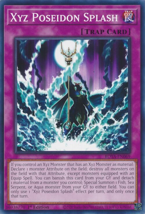 poseidon pokemon card 770 Xyz Poseidon Splash [ROTA-EN069] Common