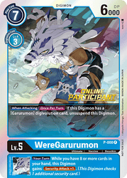 WereGarurumon [P-008] (Online Regional - Participant) [Promotional Cards]