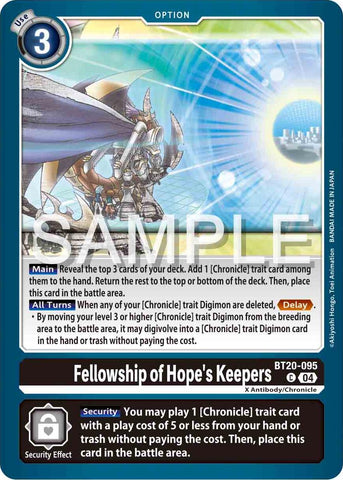 Fellowship of Hope's Keepers [BT20-095] [Release Special Booster 2.0]