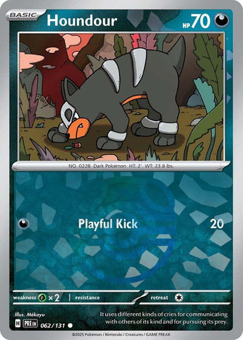 Houndour (062/131) (Master Ball Pattern) [Scarlet & Violet: Prismatic Evolutions]
