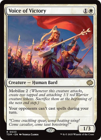 Voice of Victory (Promo Pack) [Tarkir: Dragonstorm Promos]