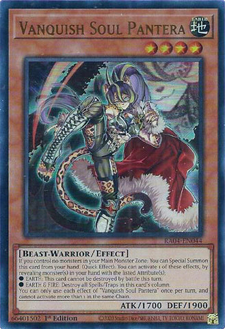 Vanquish Soul Pantera [RA04-EN044] Ultra Rare