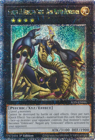 Number 69: Heraldry Crest - Dark Matter Demolition [ALIN-EN046] Quarter Century Secret Rare