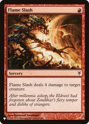 Flame Slash [The List Reprints]