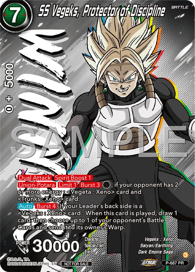 SS Vegeks, Protector of Discipline (Zenkai Series Tournament Pack Vol.12) (Winner) (P-687) [Tournament Promotion Cards]