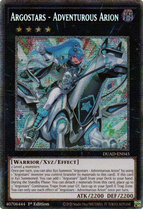 Argostars - Adventurous Arion (Starlight Rare) [DUAD-EN045] Starlight Rare