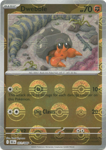 Dwebble (051/086) (Poke Ball Pattern) [Scarlet & Violet: Black Bolt]