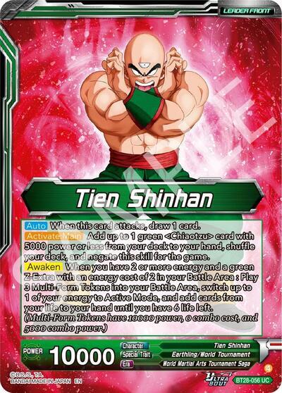 Tien Shinhan // Tien Shinhan, Return of the Mysterious Technique (SLR) (BT28-056) [Prismatic Clash]