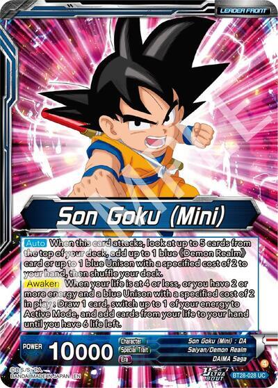 Son Goku (Mini) // SS Son Goku (Mini), New Adventure (SLR) (BT28-028) [Prismatic Clash]