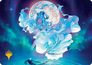 Yue, the Moon Spirit Art Card (Gold-Stamped Planeswalker Symbol) [Avatar: The Last Airbender Art Series]