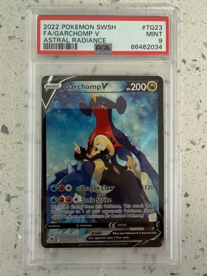 PSA 9 - Garchomp V TG23/TG30 Astral Radiance Trainer Gallery