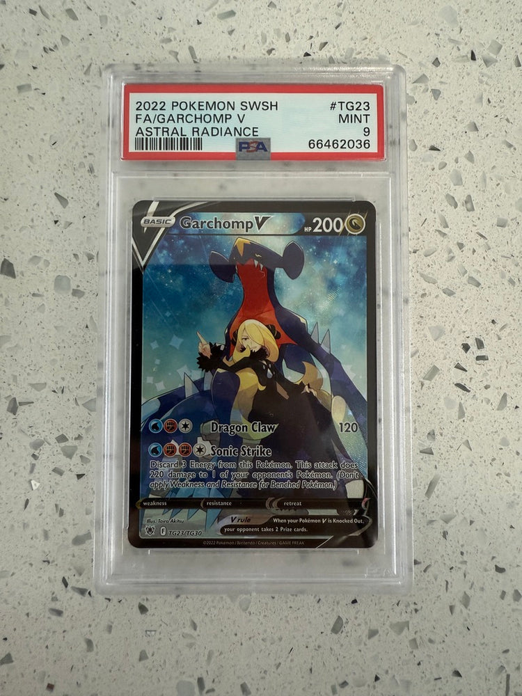 PSA 9 - Garchomp V TG23/TG30 Astral Radiance Trainer Gallery