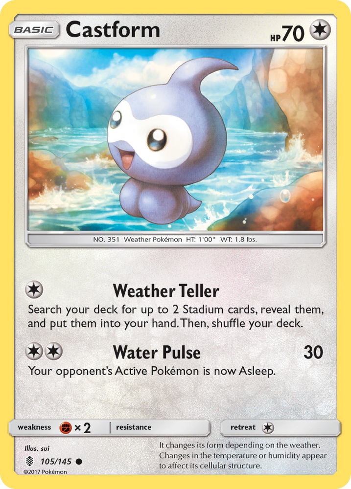 Castform (105/145) [Sun & Moon: Guardians Rising]