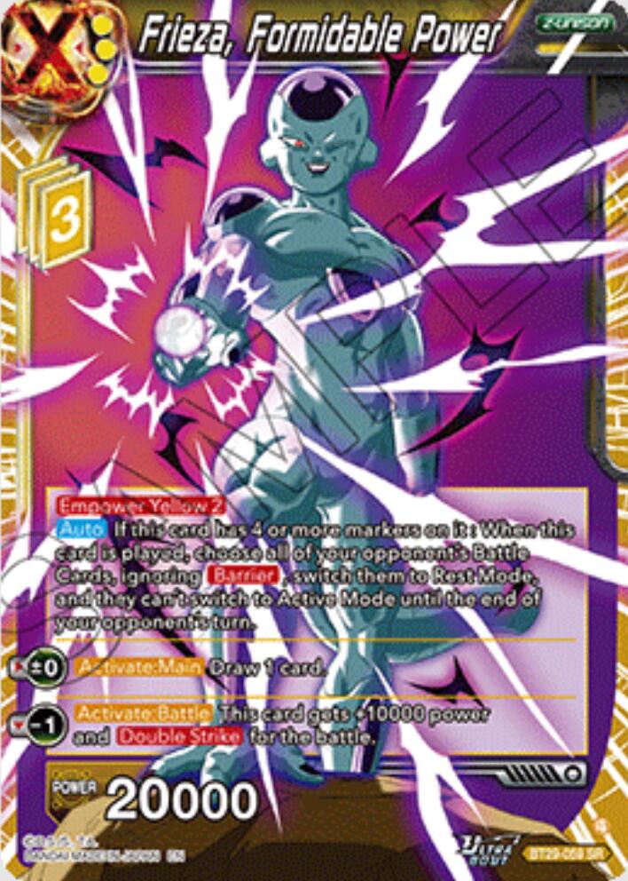 Frieza, Formidable Power (BT29-059) [Fearsome Rivals]