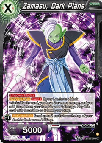Zamasu, Dark Plans (BT29-093) [Fearsome Rivals]