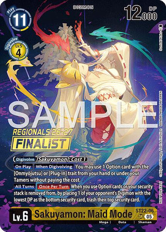 Sakuyamon: Maid Mode [ST22-06] (Regionals 26-27 Season 1 Finalist) [Starter Deck: Amethyst Mandala Advanced Deck Set]