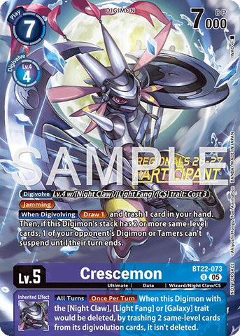 Crescemon [BT22-073] (Regionals 26-27 Season 1 Participant) [Cyber Eden]