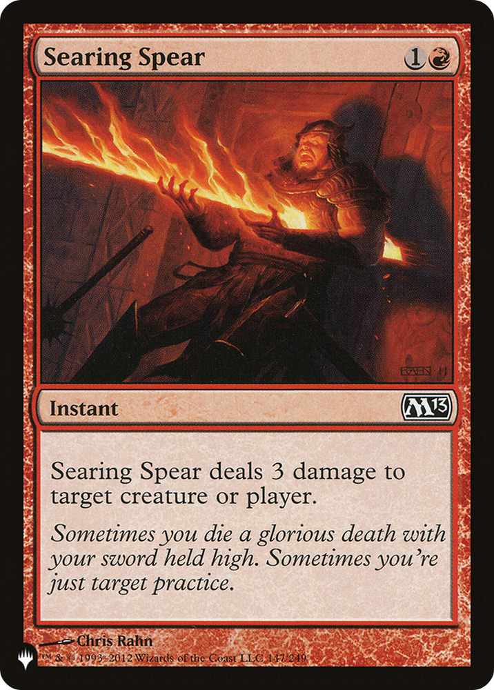 Searing Spear [The List Reprints]