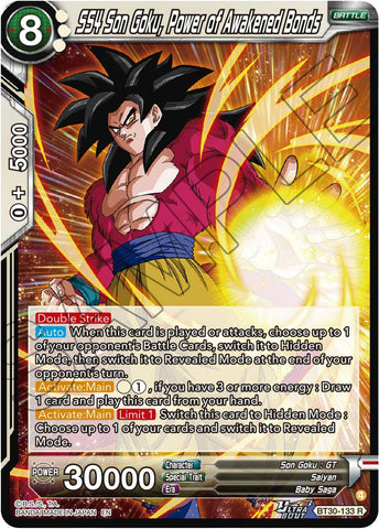 SS4 Son Goku, Power of Awakened Bonds (BT30-133) [Three Glorious Fighters]