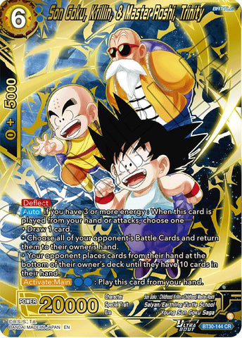 Son Goku, Krillin, & Master Roshi, Trinity (BT30-144) [Three Glorious Fighters]