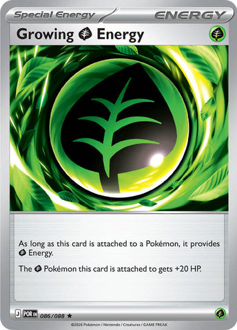 Growing Grass Energy (086/088) (Deck Exclusive) [Mega Evolution: Perfect Order]