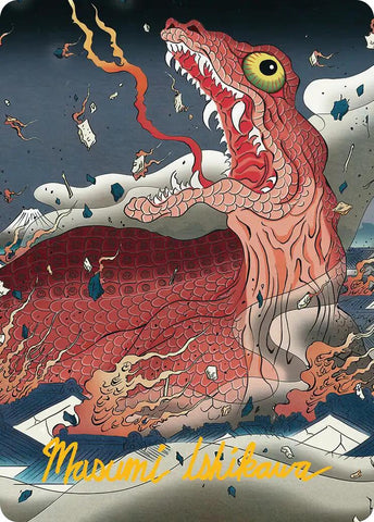 Subterranean Tremors Art Card (Gold-Stamped Signature) [Secrets of Strixhaven Art Series]