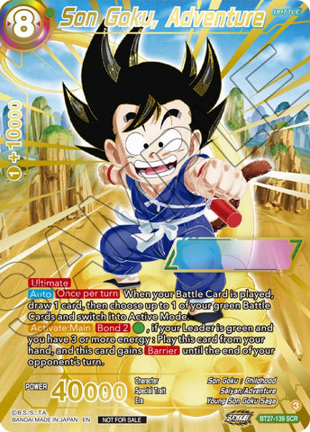 Son Goku, Adventure (Serial Numbered) (BT27-139) [Tournament Promotion Cards]